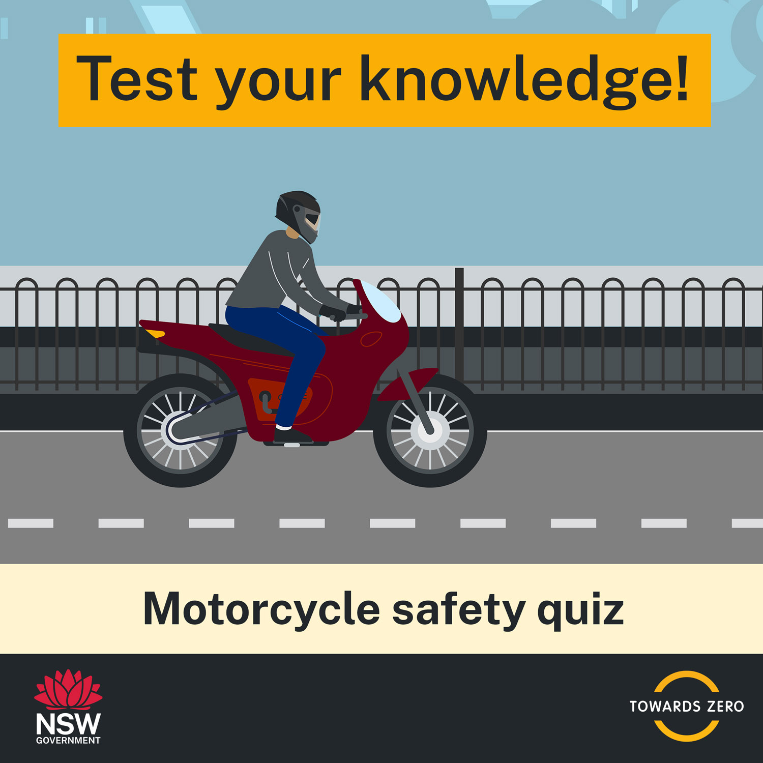 Motorcycle safety quiz